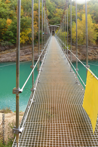 Bridge of Congost de Mont-Rebei, Serra  Montsec, La  Noguera, Lleida  province, Catalonia, Spain photo