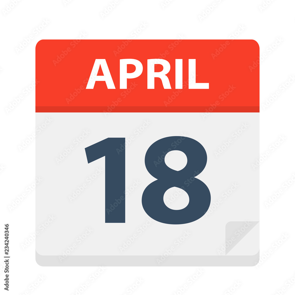 April 18 - Calendar Icon April 18 - Calendar Icon