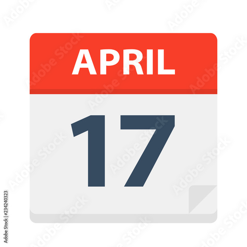 April 17 - Calendar Icon