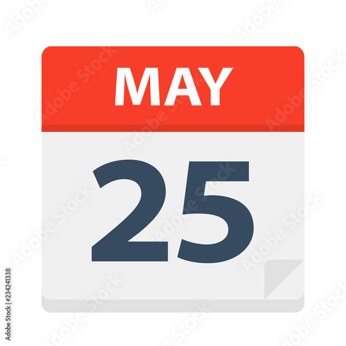 May 25 - Calendar Icon