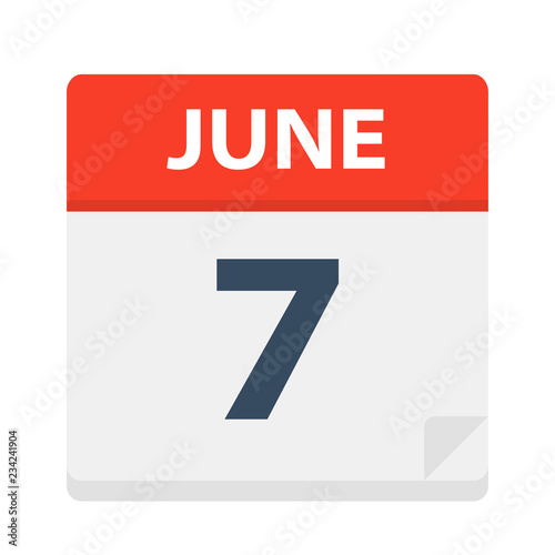 June 7 - Calendar Icon