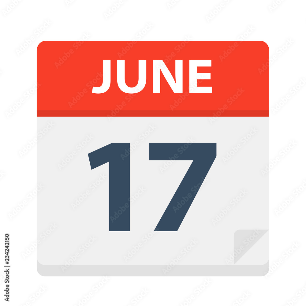 June 17 - Calendar Icon June 17 - Calendar Icon