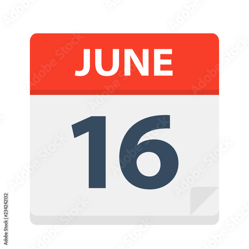 June 16 - Calendar Icon