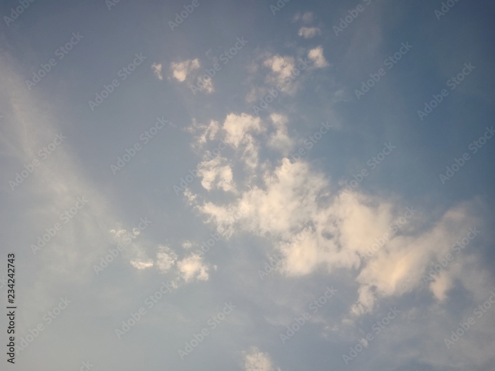 blue sky with clouds