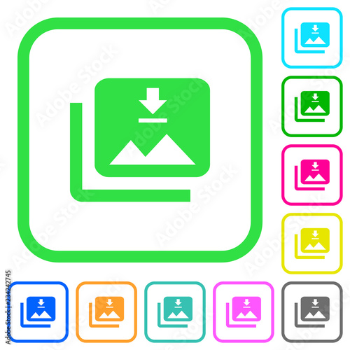 Download multiple images vivid colored flat icons