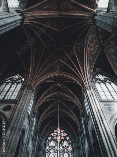 Photography Vienna, Austria - famous Votivkirche Votive Church interior