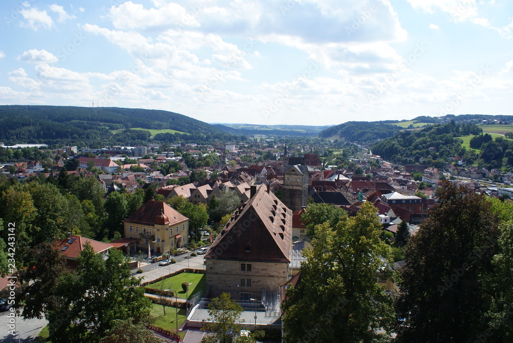Stadt Kronach - Blick auf die Stadt von der Festung Rosenberg aus