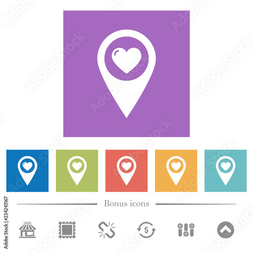 Favorite GPS map location flat white icons in square backgrounds Free Download Favorite GPS map location flat white icons in square backgrounds - GFXLoad