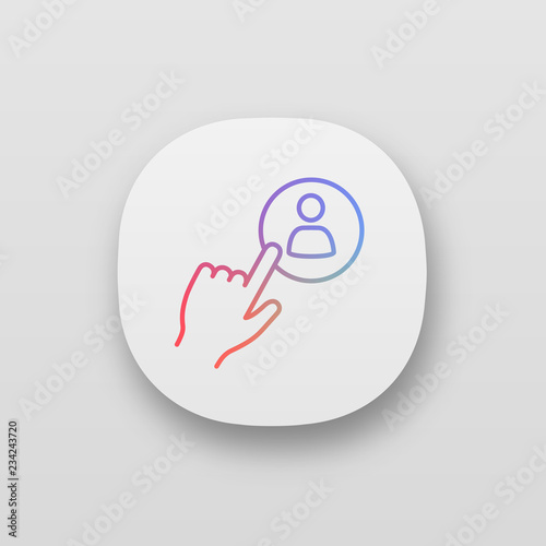 Hiring staff button app icon