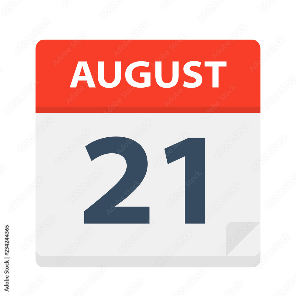 August 21 - Calendar Icon August 21 - Calendar Icon