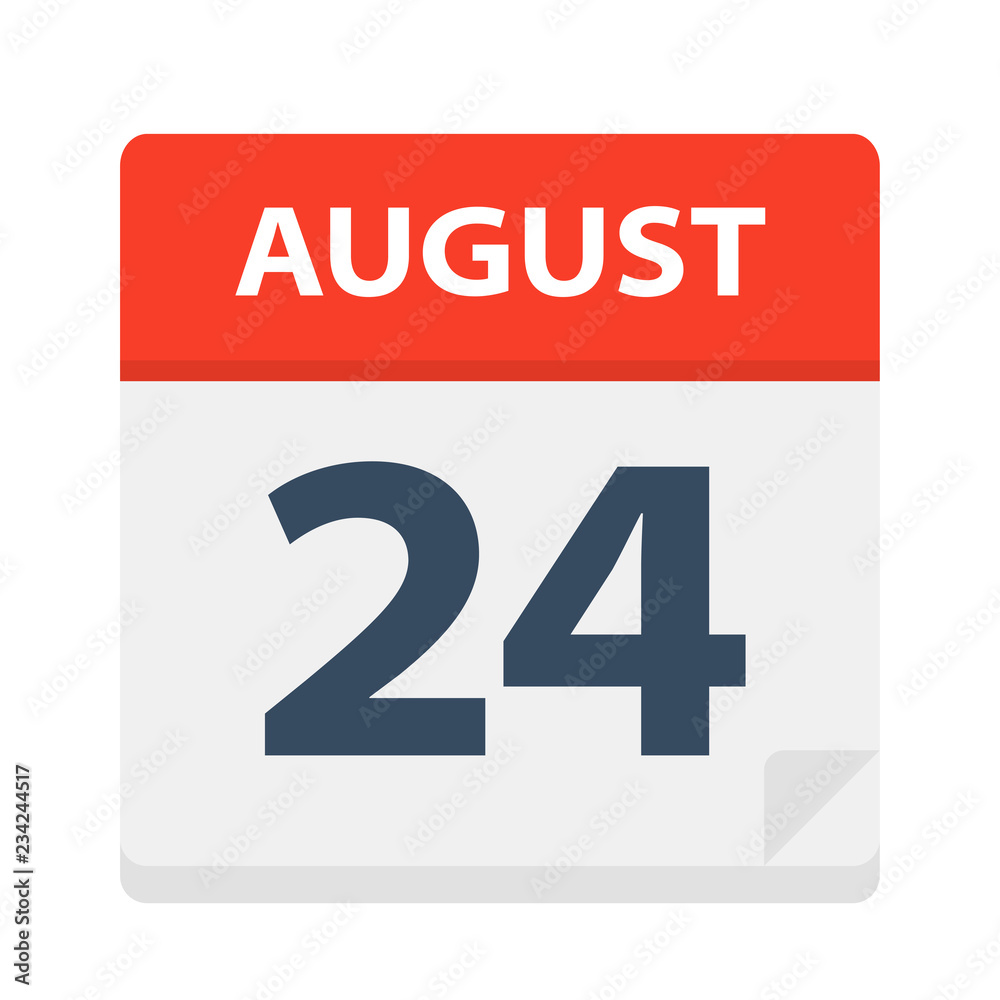 August 24 - Calendar Icon August 24 - Calendar Icon