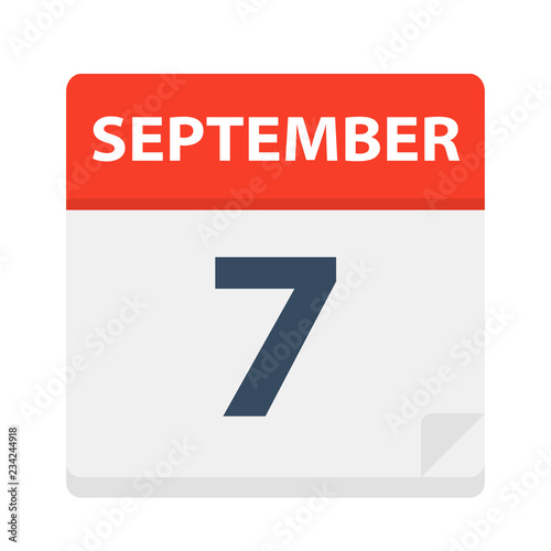 September 7 - Calendar Icon
