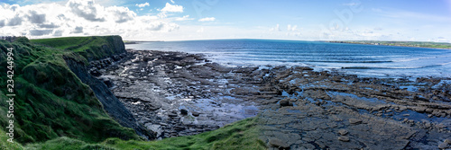 Rocky Shoreline in Lahinch, Ireland. photo