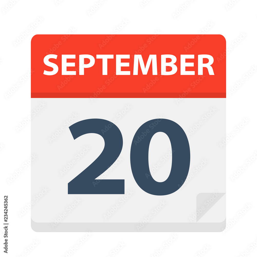 September 20 - Calendar Icon September 20 - Calendar Icon