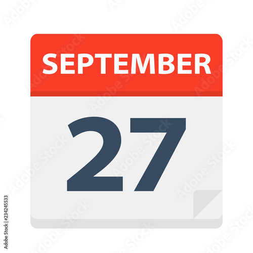 September 27 - Calendar Icon