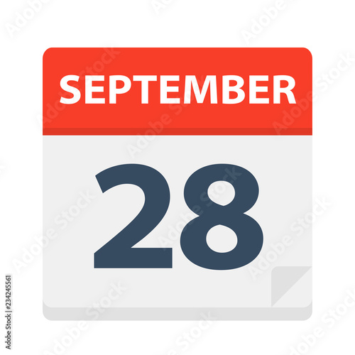 September 28 - Calendar Icon