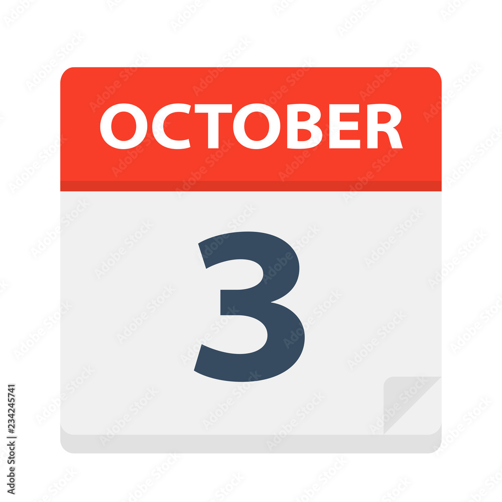 October 3 - Calendar Icon October 3 - Calendar Icon