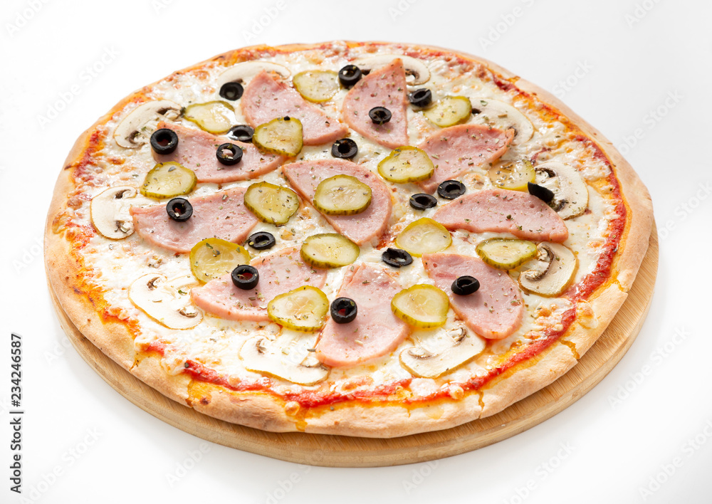 Italian pizza isolated Italian pizza isolated
