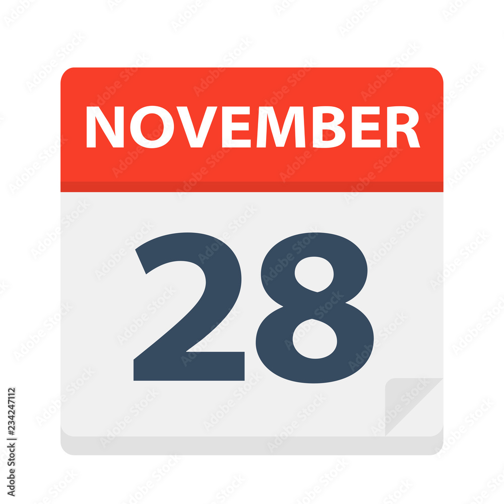 November 28 - Calendar Icon November 28 - Calendar Icon