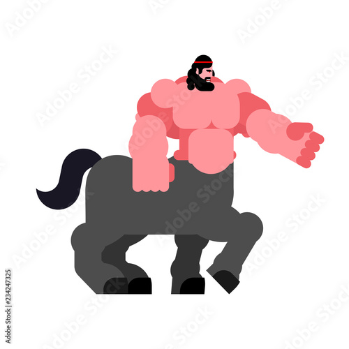 Centaur warrior strong. Powerful half-man half horse. Mythical Monster