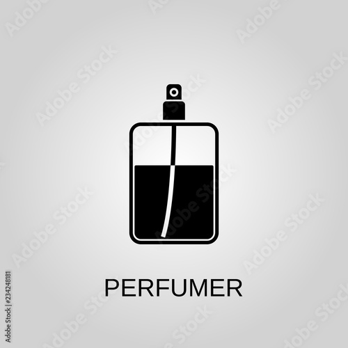 Perfumer icon. Perfume symbol. Flat design. Stock - Vector illustration.
