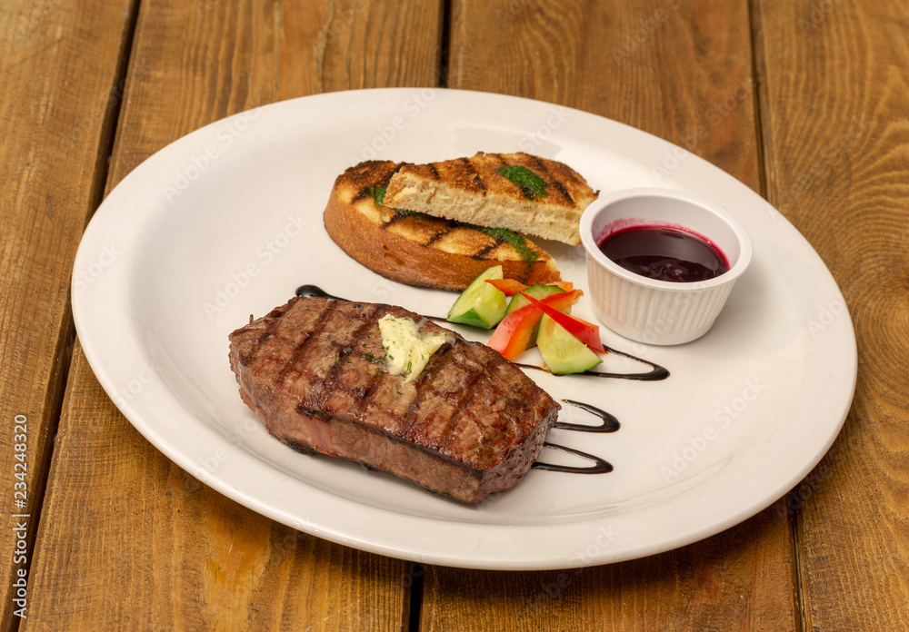 grilled meat on a plate grilled meat on a plate