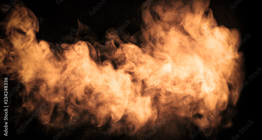 Abstract color fog or smoke move on black color background Stock Illustration | Adobe Stock