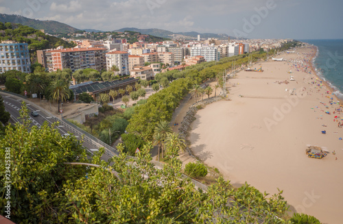 Wallpaper Mural Panorama of the resort town of Calella on a summer day. Spain. Torontodigital.ca