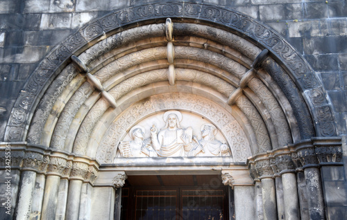 Lund  Sweden. 7 November 2018. The exterior of the Lund Cathedral.