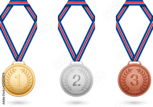 England Medaillen Gold Silber Bronze Lorbeerkranz