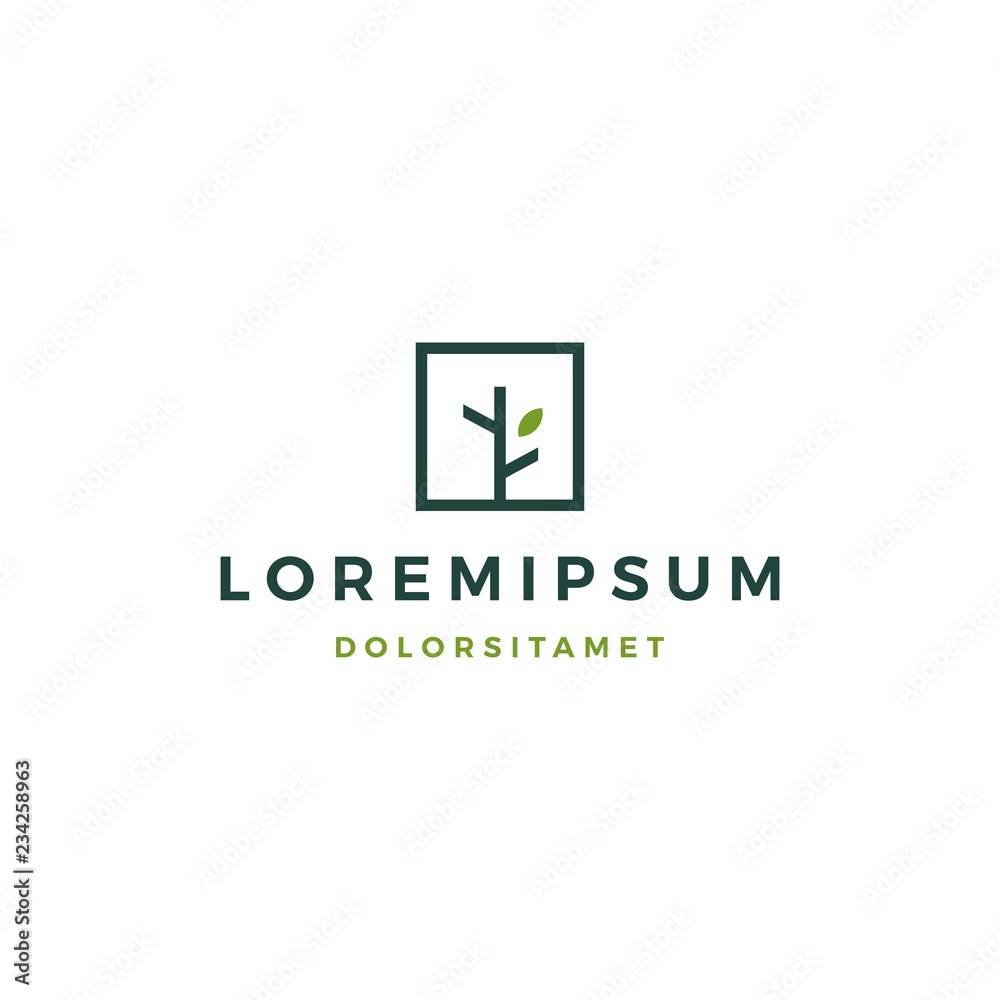 tree logo vector icon illustration tree logo vector icon illustration