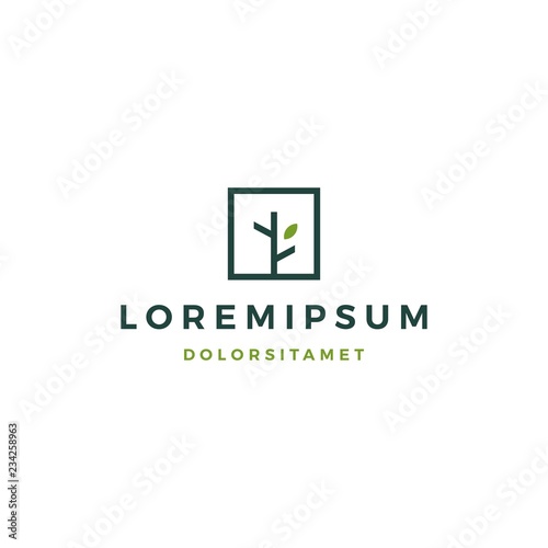 tree logo vector icon illustration