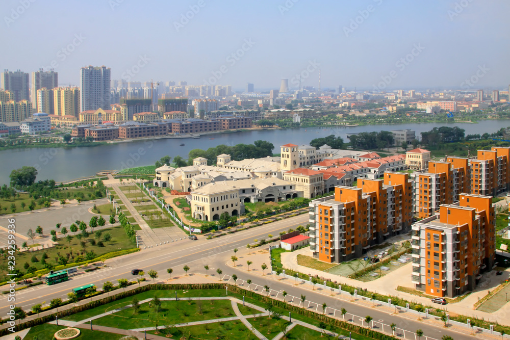 Fototapeta premium Urban construction scene, China
