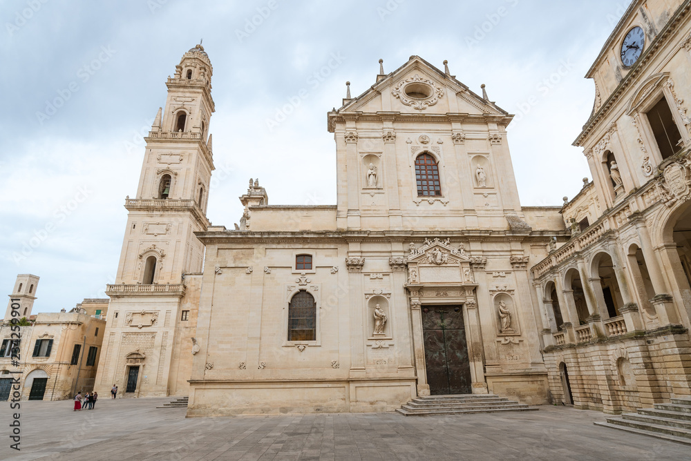 Cathedral of the Assumption of the Virgin Mary in Lecce, Italy.