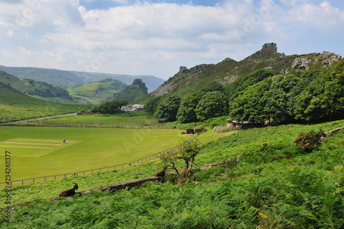 Valley of the Rocks Exmoor - Cricket Pitch & Mountain Goat © nathandanks.com