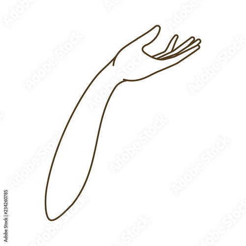 forearm with open hand avatar character