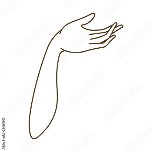 forearm with open hand avatar character
