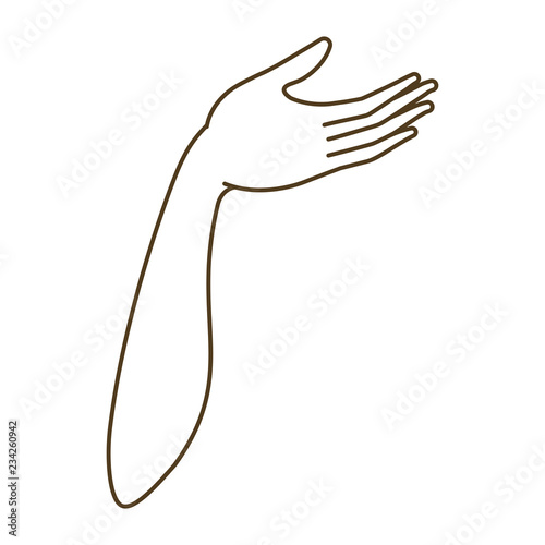 forearm with open hand avatar character