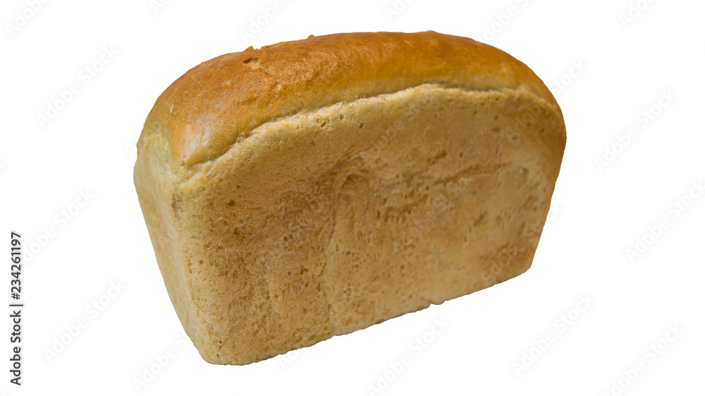 bread on white background