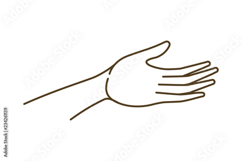 forearm with open hand avatar character