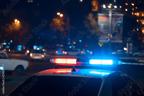 Police car at night © Daniel