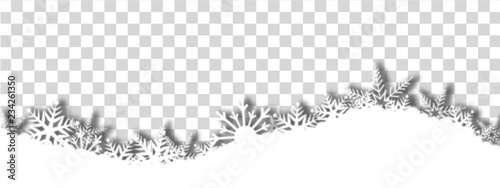 Schneeflocken isoliert 