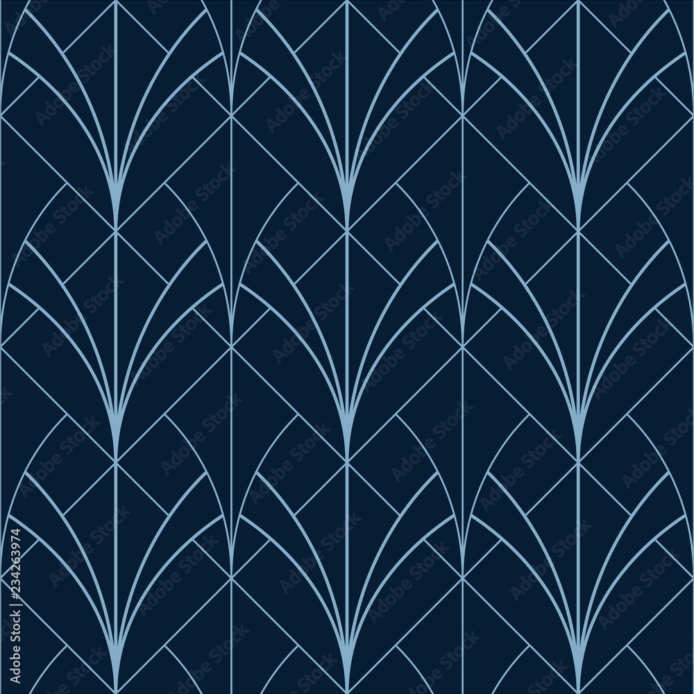 elegant simple seamless art deco custom design wallpaper pattern