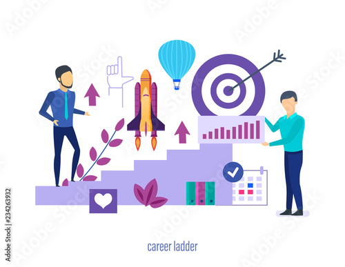 Success in work, growth in career ladder, achieving goals.