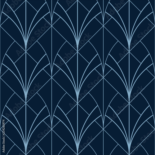 elegant simple seamless art deco custom design wallpaper pattern photo