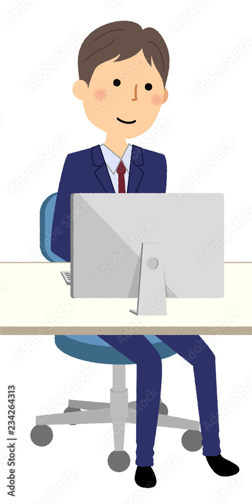 ビジネスマン PC ビジネスマン PC