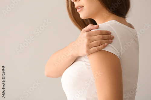 Young woman suffering from ...