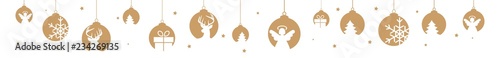 christmas banner golden hanging decorations objects xmas