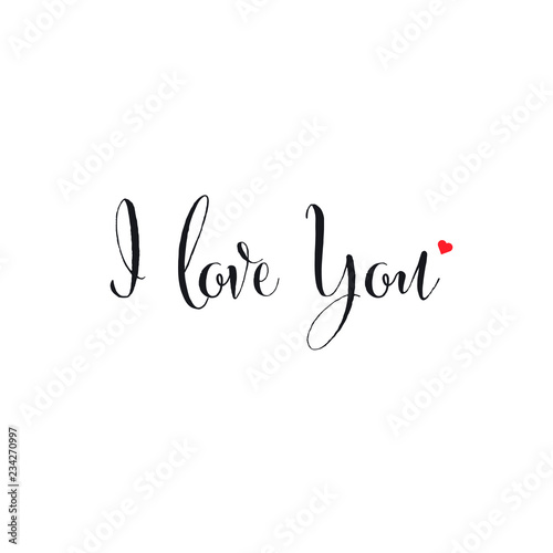 I love you