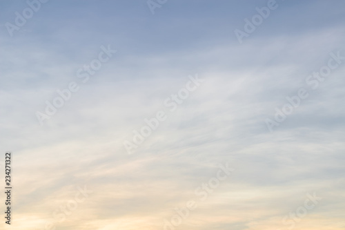 Sunset with clouds background